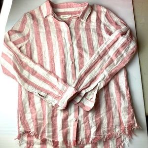 Beach Lunch Lounge linen blend shirt